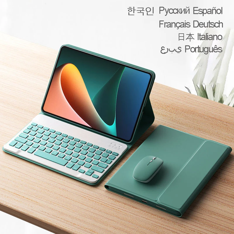 for Xiaomi Mi Pad 5 Case with Keyboard LED Backlit Wireless Mouse Mipad pro Magnetic | Компьютеры и офис
