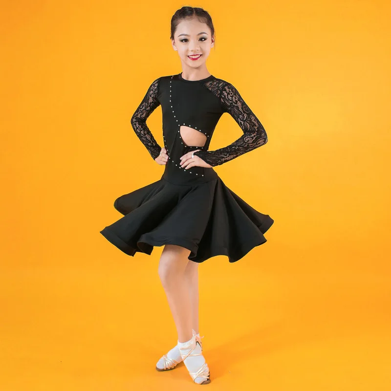 Платье для латинских танцев детей платье девочек детское соревнований