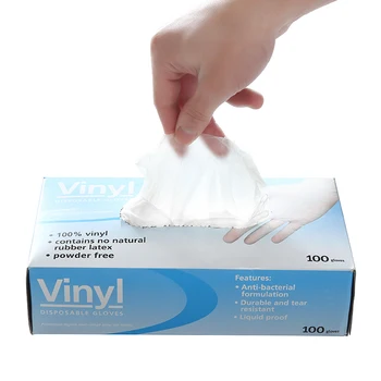 

100pcs Children Disposable Latex Gloves White Non-Slip Acid Alkali Laboratory Rubber Latex Gloves Household Cleaning Products