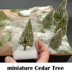 Миниатюрная имитация зимней сосны Модель Дерево песок стол сцены расходные материалы для ручных поделок