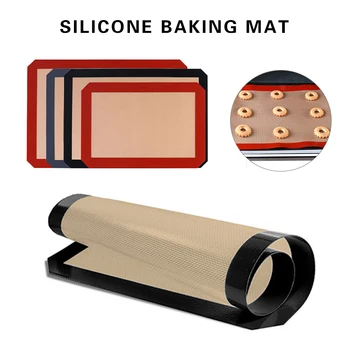 

Non-Stick Silicone Baking Mats Cookie Pad Rolling Dough Mat Oven Sheet Liner Mats Baking Macaron Pastry Tool Kitchen Baking Tool