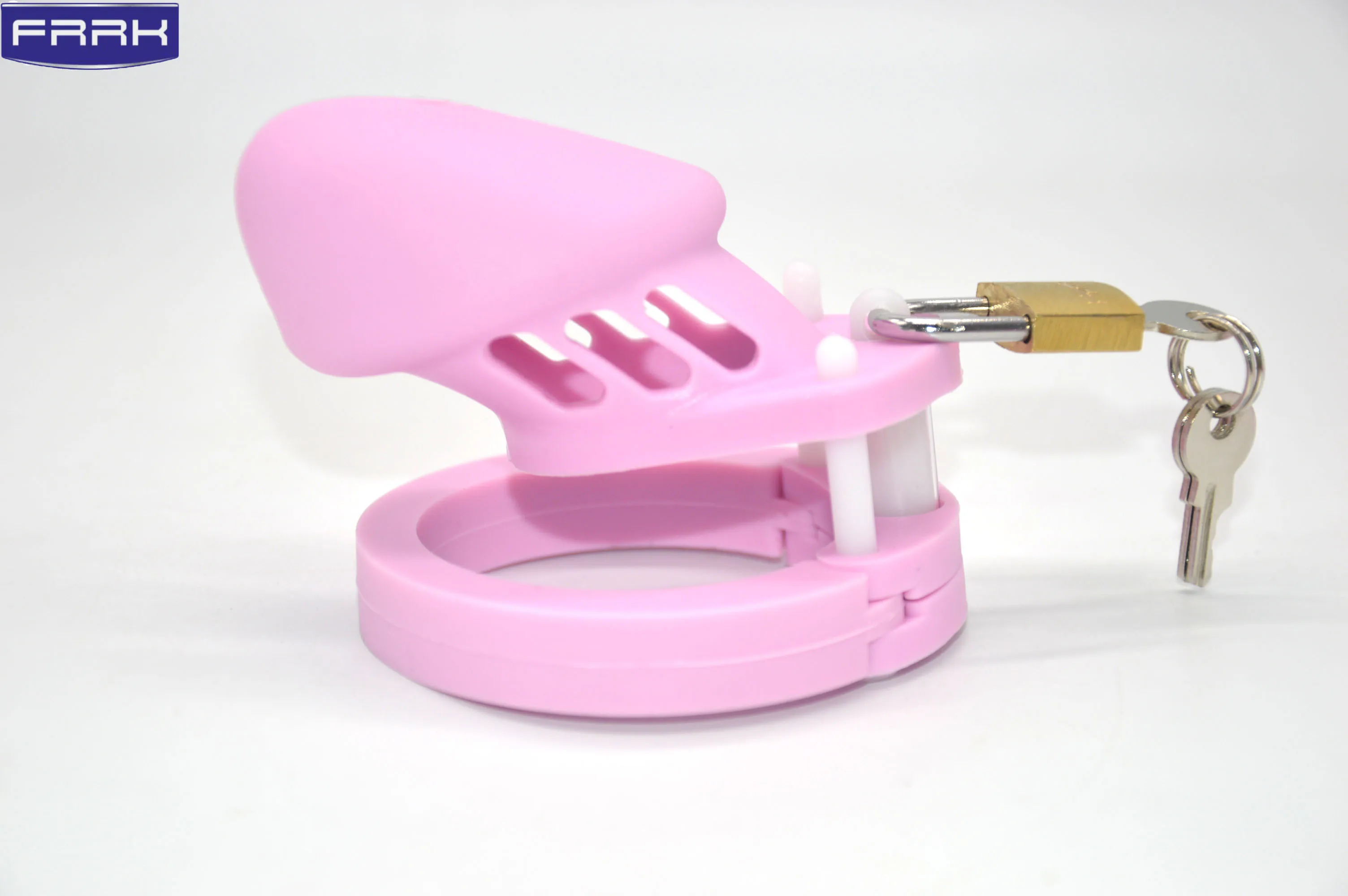 Ceny CB6000 różowy Sex zabawki materiał silikonowy mężczyzna Chastity Cock klatki Sexy dla mężczyzn blokada paska penisa z klatką Gay urządzenie Chastity Lock