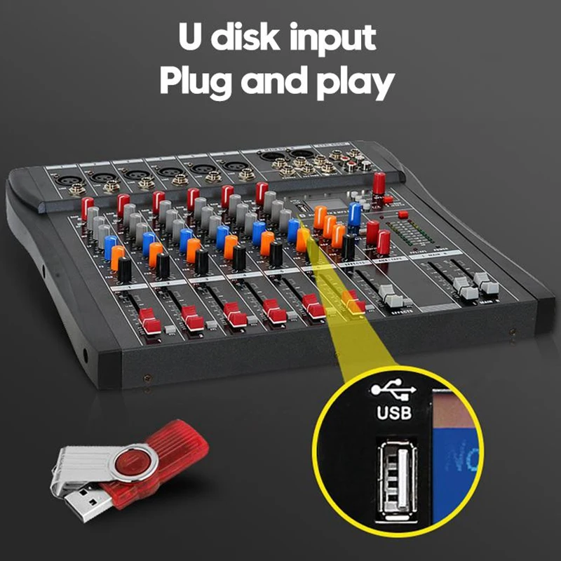 Studio o Sound Mixing Console Bluetooth USB Record