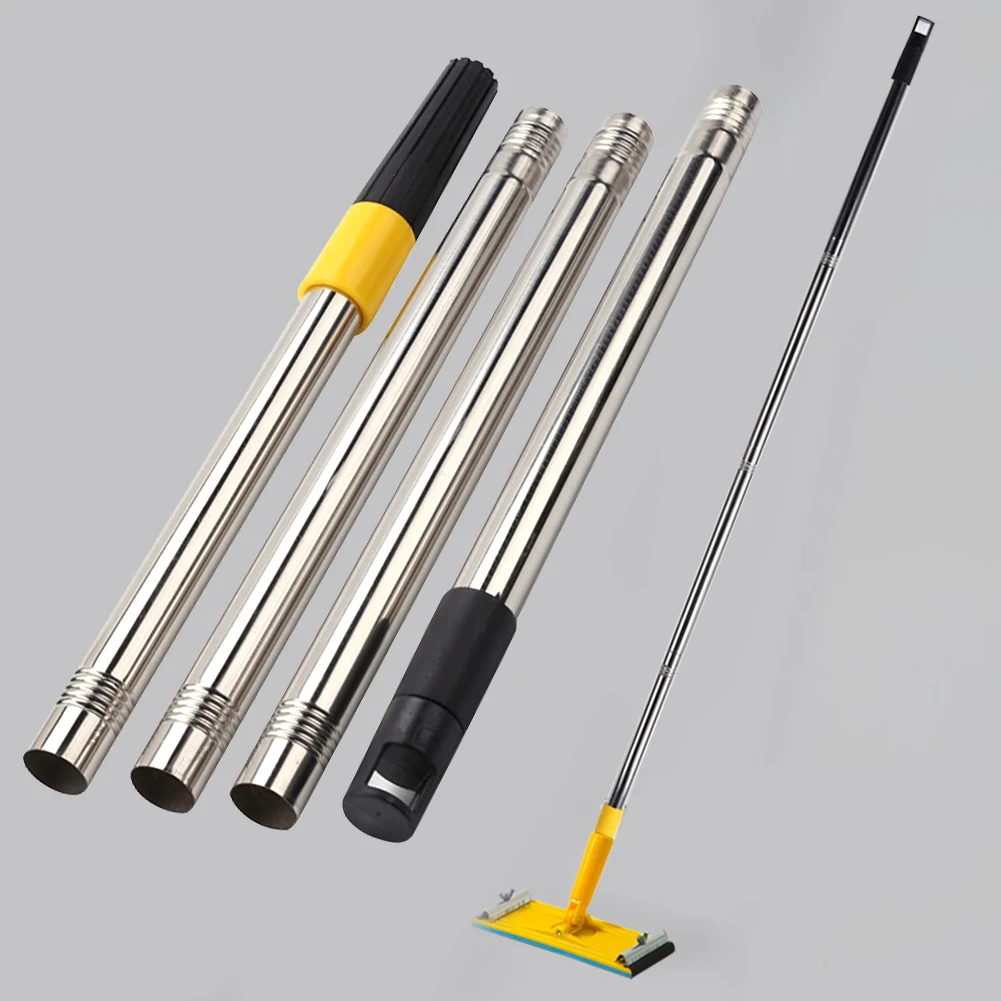 Telescopic Paint Roller Extension Pole Wall Tiles Window Cleaning Brush