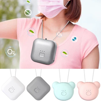 

Wearable Air Purifier Necklace Mini Portable USB Air Cleaner Negative Ion Generator Low Noise Air Freshener