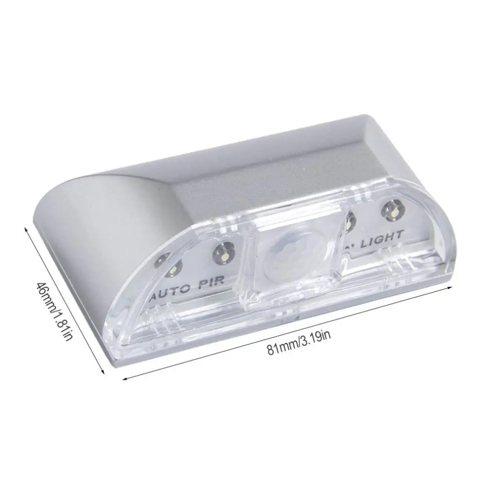 

Led Smart Door Lock Sensor Light Control Infrared Body Sensor Light Toilet Light Cabinet Bag Light Sliver