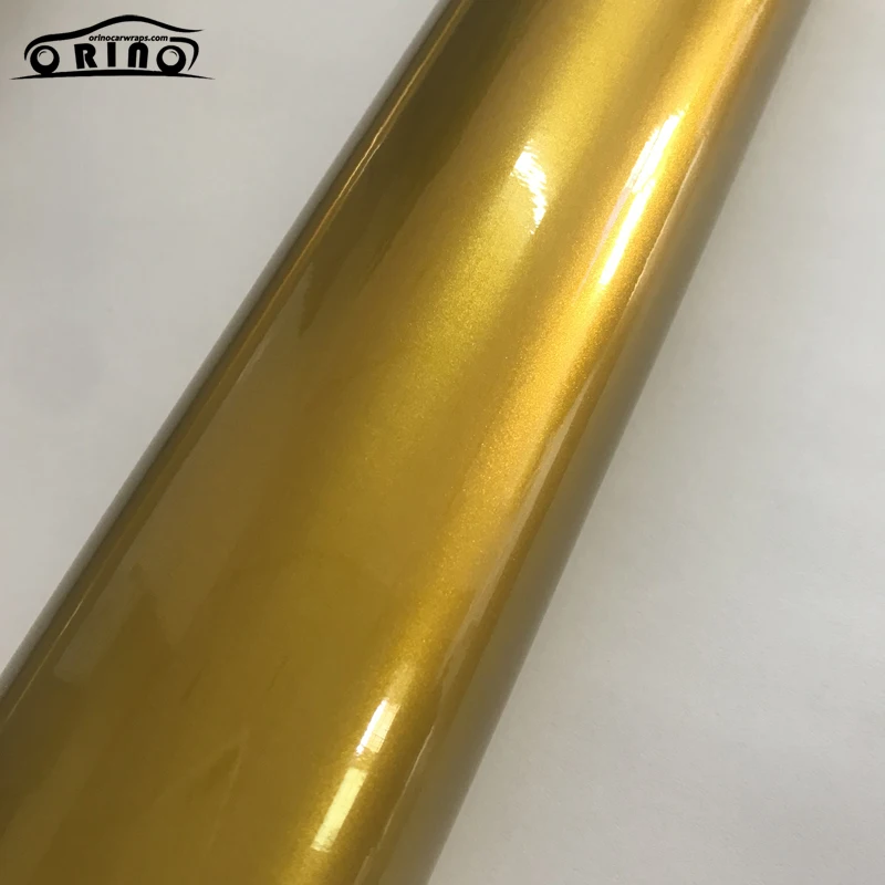 Golden Gloss Metallic Vinyl Film Sticker-2
