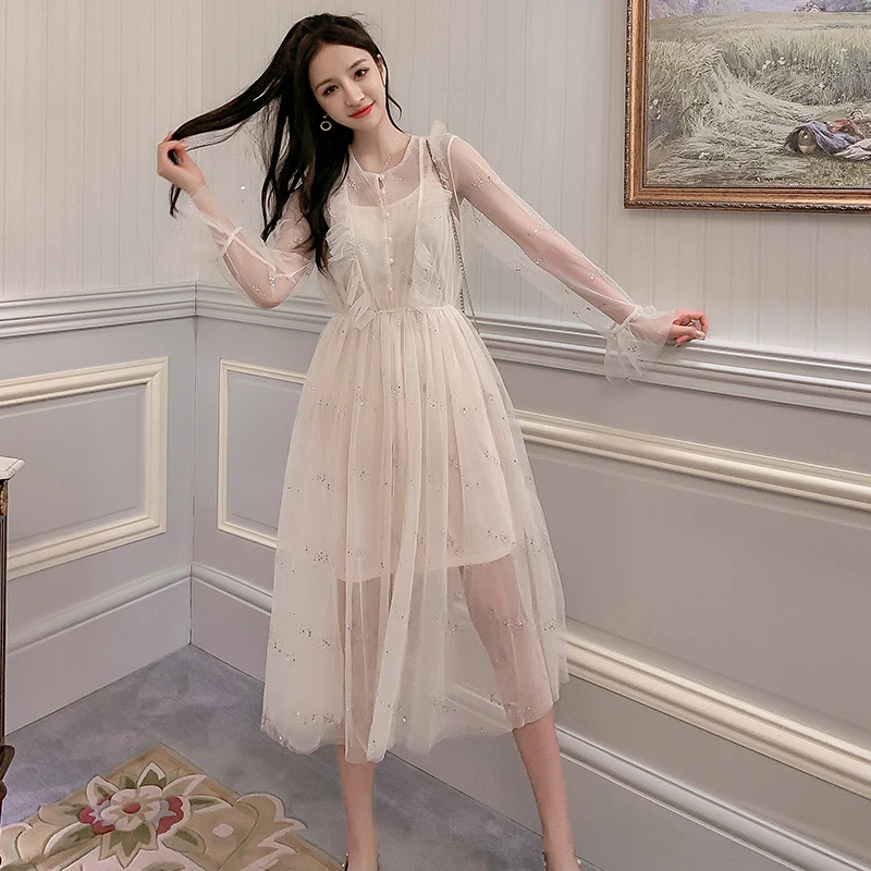 long sleeve races dress