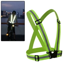 Безопасность дорожного движения Ночной работы Бег Велоспорт безопасности светоотражающий жилет куртка ZC