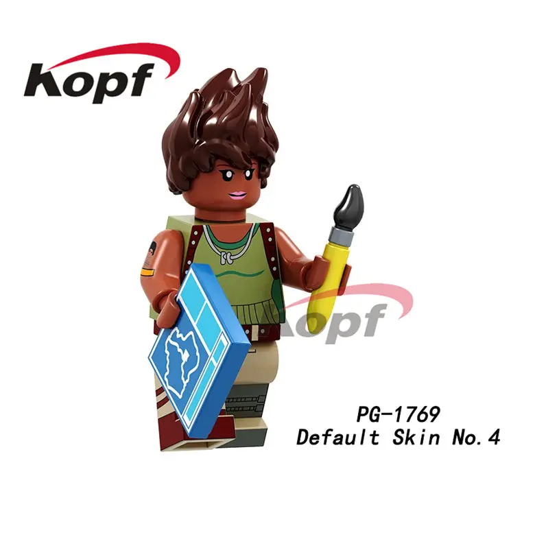 KF6058 Одиночная строительные блоки кирпичи Дрифт Глория белый костюм выгорание Авангард джунгли военные фигурки для детей подарочная игрушка - Цвет: PG1769 Without Box