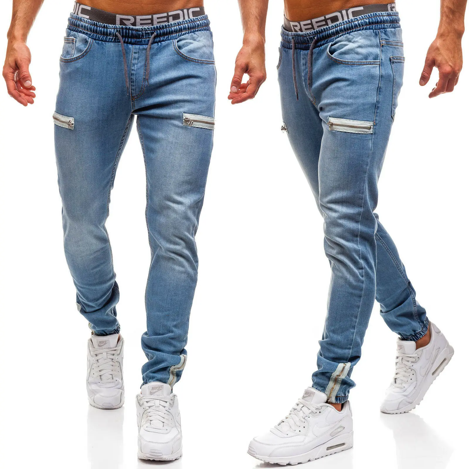 men's denim sweatpants