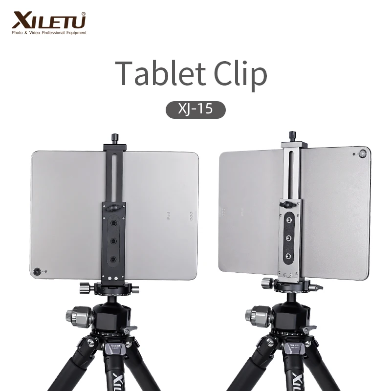 XJ-15 Universal Aluminum Alloy Tablet Phone Stand Holder Clip Tripod Adjustable Bracket For Mobile Phones Ipro Tablets | Компьютеры и