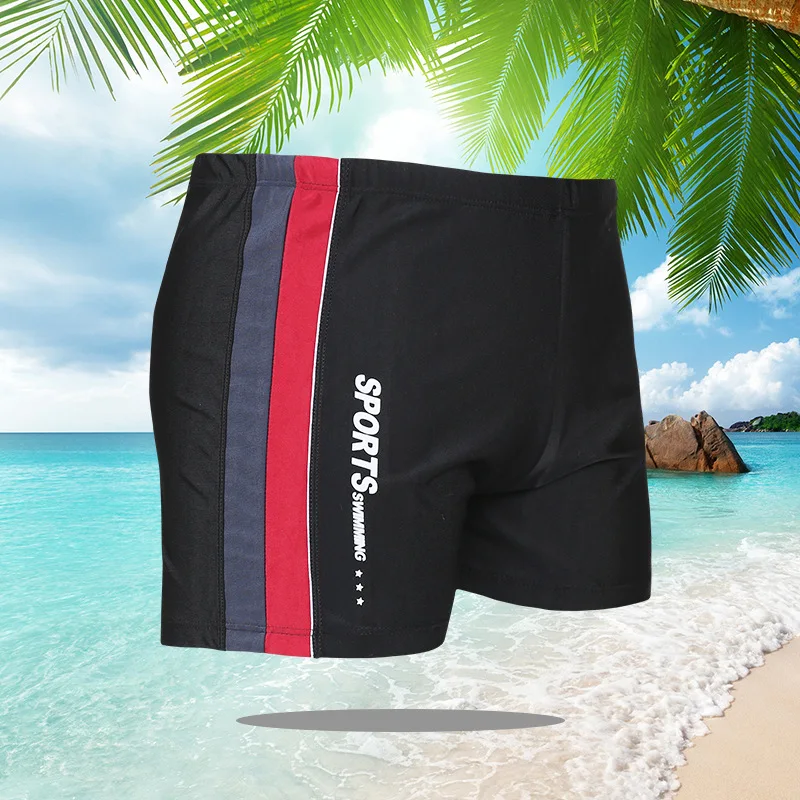 

2019 New Style Large Size MEN'S Swimming Trunks Hot Selling Plus-sized And Tooth pin tiao MEN'S Swimming Trunks