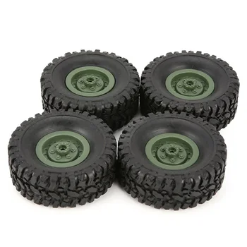 

4Pcs Rubber Wheel Rim Tire Tyre for RC 1/16 Climbing Crawler Car WPL B-1/B-24/C-14/C-24/B-16 Truck Model Spare Parts Accessories