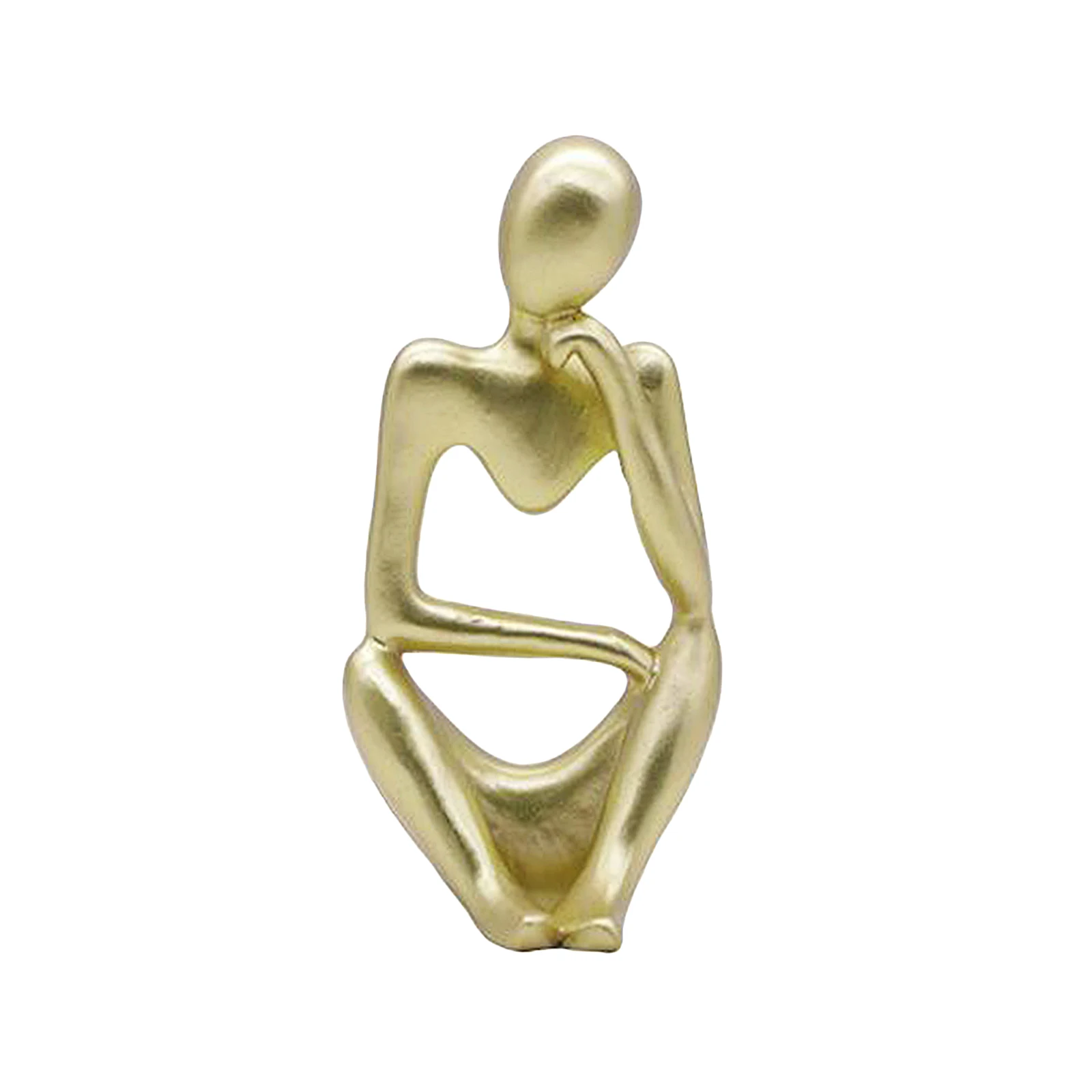 Thinker Sculpture Creative Crafts Figurine Bookshelf Tabletop Modern Statues