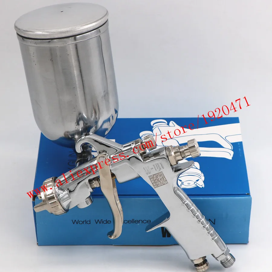 W101 ручной пистолет-распылитель W-101 134g спрей пистолет Воздушный Распылитель мебель краскопульт для покраски Авто 0,8/1,0/1,3/1,5/1,8 мм 400cc