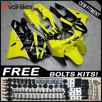 

Custom motorcycle fairing for ZX6R 1994-1997 ABS motor panels Body Kit yellow+gifts