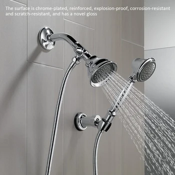 

Angle Valve Hose Bath Shower Arm Toilet Chromed Brass 3-Way Shower Arm Diverter Valve G 1/2 inch for Handheld Showerhead
