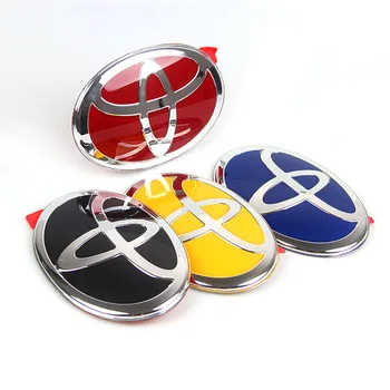 

Front Emblem Rear Trunk Badge Steering Wheel Center Sticker for Toyota Land Cruiser Prado RAV4 Camry Yaris Corolla Reiz Vios