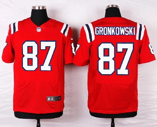 Многоцветный Stitiched, New England, Tom Brady, Rob Gronkowski, Julian Edelman, Jamie Collins, Danny Amendola Jersey - Цвет: Многоцветный