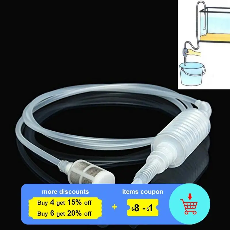 Ручной насос инструмент для очистки воды сифон фильтр инструменты