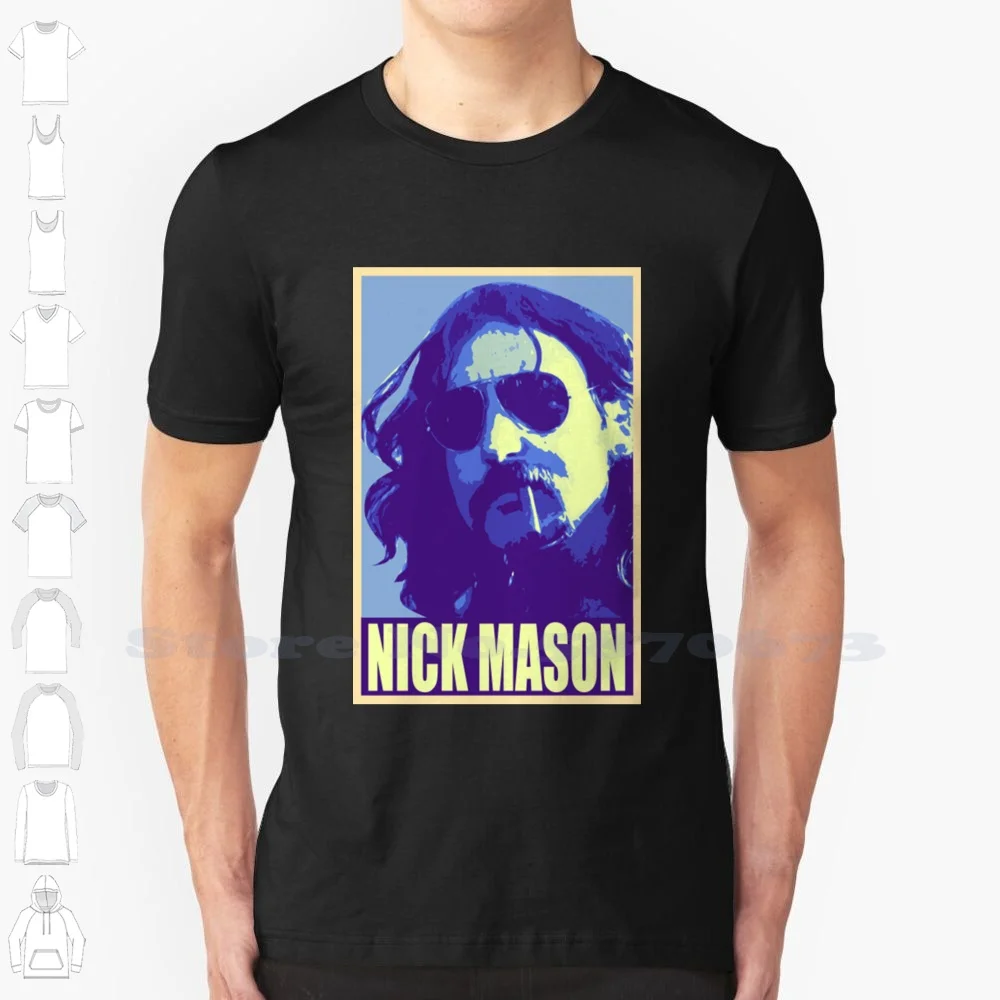 Nick Mason Fashion Vintage Tshirt T-Shirt Tour The Wall Us And Them Camicette Durning Us Amused To Death Amused To Death
