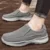 2021 Новый Мужской Холст Повседневная Обувь Slip-On Неуклюжие Кроссовки Для Мужчин Мода Толстая Подошва Папа Обувь На Платформе Кроссовки Большой Размер 48