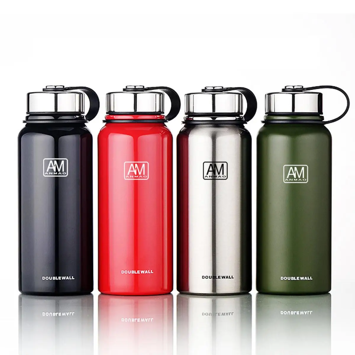

1100ml Outdoor Portable Vacuum Insulated Water Bottle Double Walled Stainless Steel Drinking Cup Sports Travel Camping