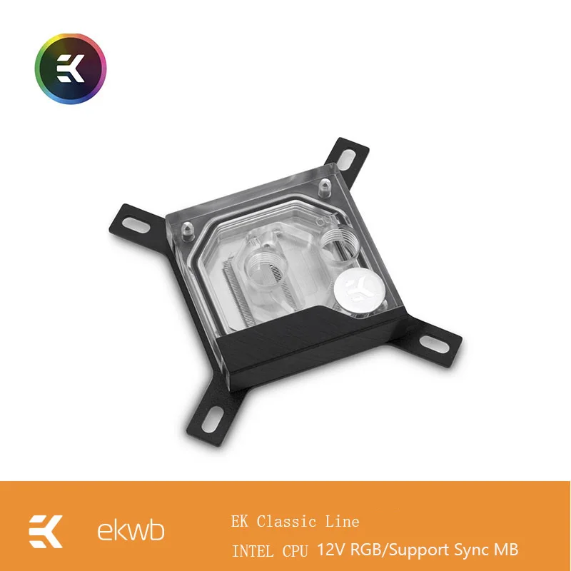 EK-Supremacy классический водяной блок для процессора Intel 115x2011 2066 12 В RGB 4pin светильник