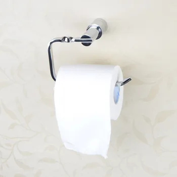 

All-copper Chromed Toilet Paper Holder Wall-Mounted Bathroom Tissue Rack Chrome Bathroom Accessory