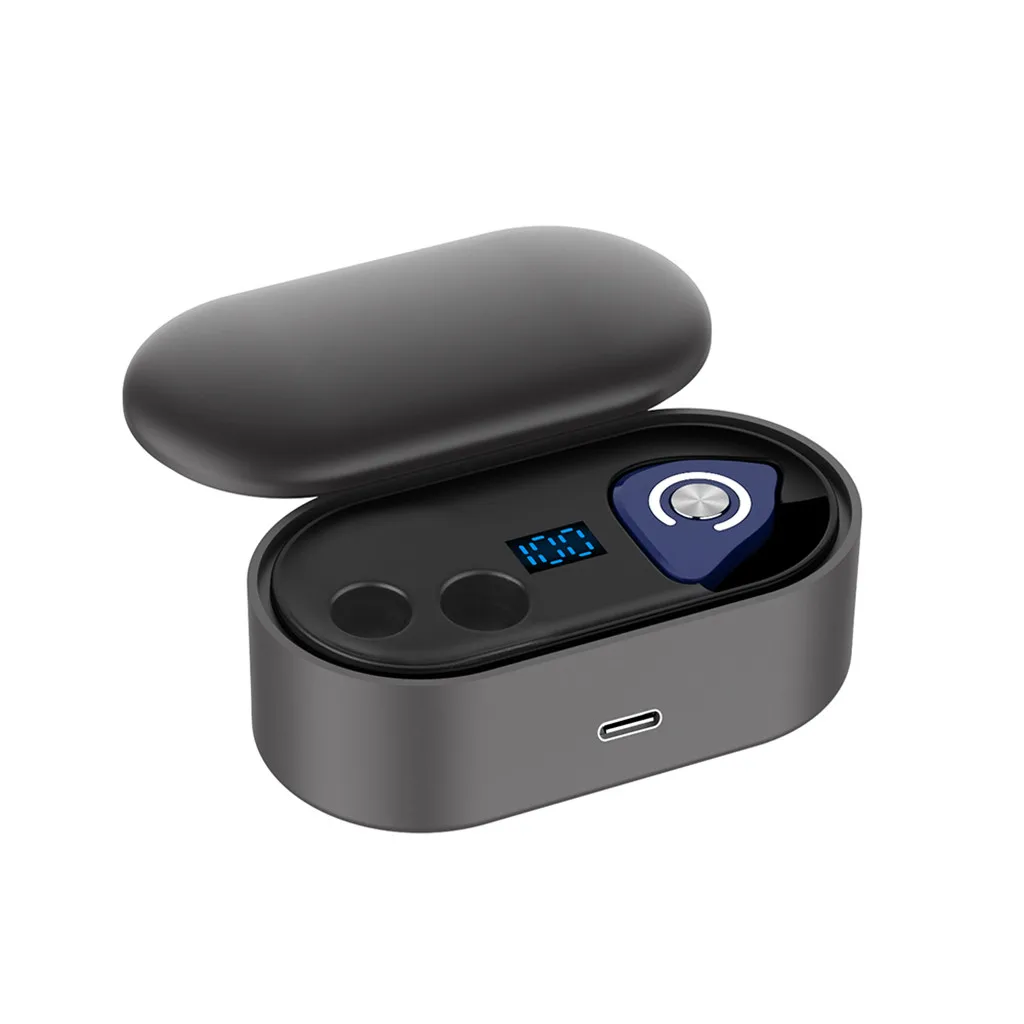 BT5.0, TWS, Bluetooth, настоящие беспроводные наушники, 5D стерео наушники, мини TWS, водонепроницаемые наушники, 2200 мА/ч, внешний аккумулятор для смартфонов