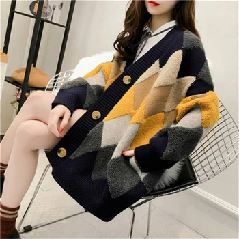 

Leiouna Casual Long Full Cardigan Female 2020 Fashion Sweater Women Winter Pull Femme Jumper Sueter Jersey Autumn Sweaters Coat