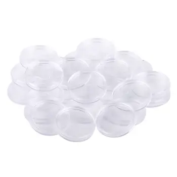 

25pcs /Set Coins Containers Clear Case Round Transparent Box Coin Capsules Display Clear Coin Protector Cases Protector Commem