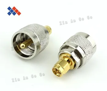

5pcs RF adapter UHF male to SMA male adapter