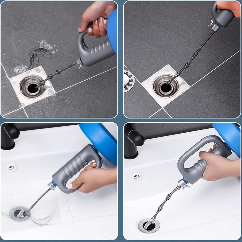 Home Cleaner Toilet Blockage Hand Tool Pipes Unclog Sewer Pipes Dredge Kitchen Toilet Clog Sewer