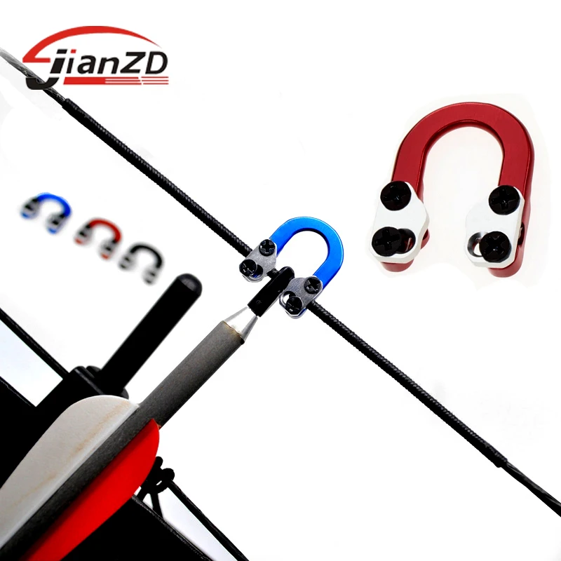 

ArcheryMetal D Ring Loop U Nock Bowstring Safety RopeImports of Aerospace Aluminum U Compound Bow Accessories Hunting Shooting
