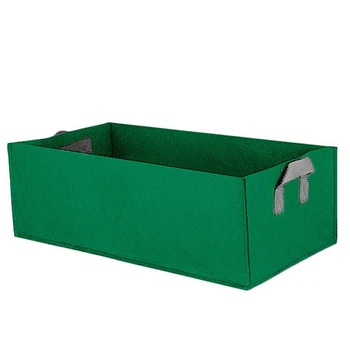 

Large Plant Grow Bag Anti-Corrosion Vegetable Root Control Garden Bed Handle Rectangle Non-Woven Fabric Accessory Eco-Friendly G