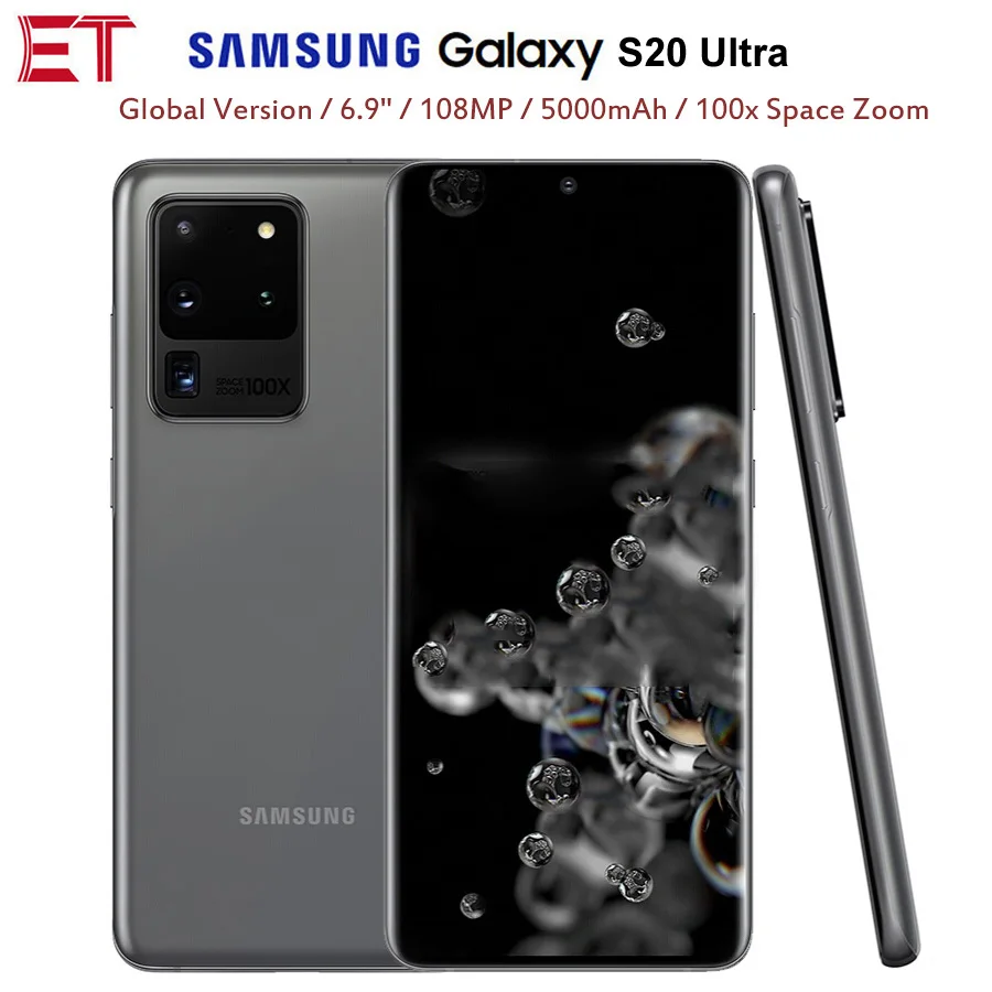 Brand New Samsung Galaxy S20 Ultra Global Version G988B-DS 4G Mobile Phone 12GB 128GB 6.9 Brand New Samsung Galaxy S20 Ultra Global Version G988B-DS 4G Mobile Phone 12GB 128GB 6.9