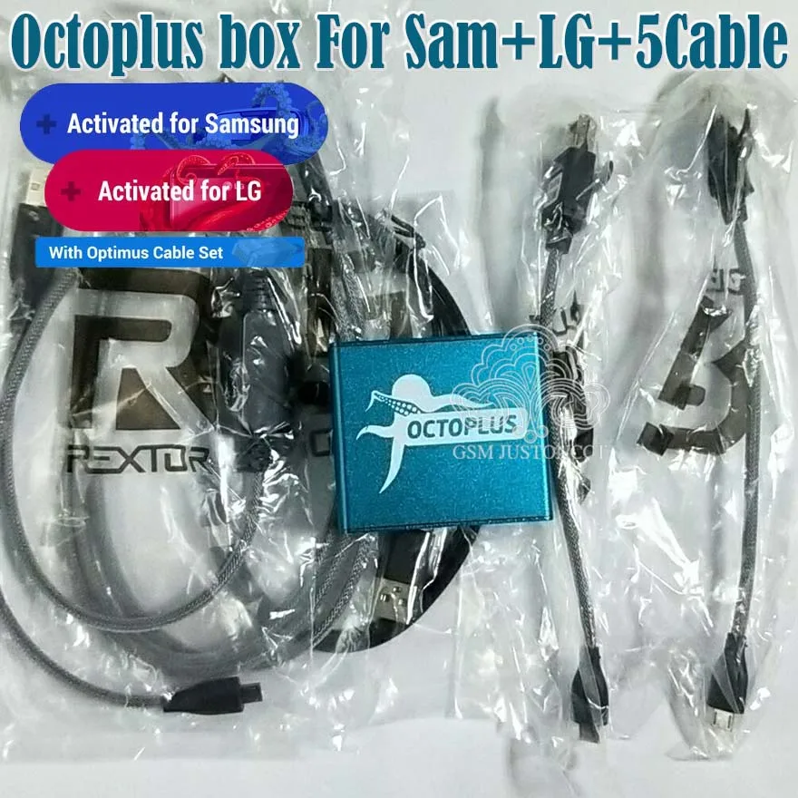 100% оригинал 2020 Новый осьминог коробка/Octoplus коробка для SAMSUNG Lg + 5 кабелей SAM