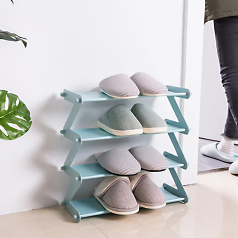 

Z Shape Simple DIY Multi Layer Shoe Rack Non-Woven Easy Assemble Storage Shelf for Shoes Fashion Bookshelf Living Room Organizer