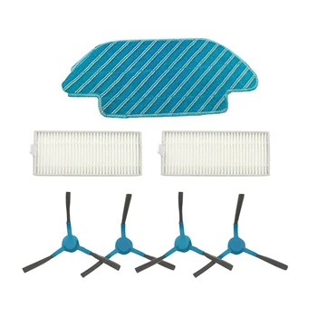 

Side Brush HEPA Filters Fabric Mop for Conga 4090 Series Robot Vacuum Cleaner Accessories Fabric Mop Insert Kit