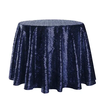 

Tablecloth Sparkle Round Sequins Table Cloth Wedding Party Banquet Dining Decorative Table Cover Tableware tapete obrus 2020 NEW