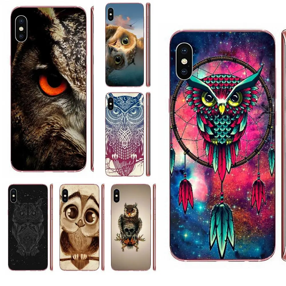 New Case Black Phone For Galaxy J1 J2 J3 J330 J4 J5 J6 J7 J730 J8 2015 2016 2017 2018 mini Pro Animal Night Owl Lovely | Мобильные