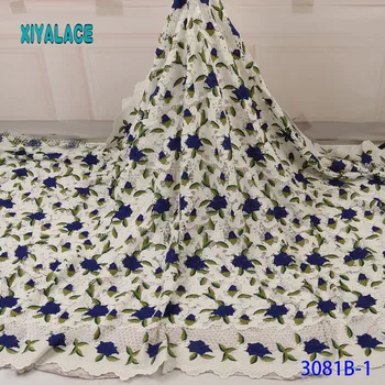 

Embroidered Nigerian Lace Fabric High Quality 2019 African Lace Fabric French Lace Fabric Wedding Party Dress YA3081B-1