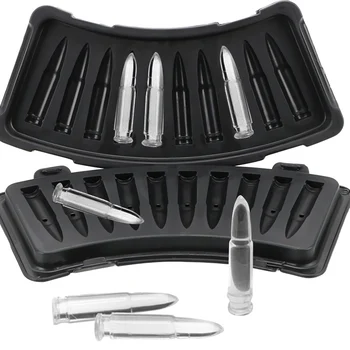 

Creative Gun Bullet Shape Ice Cube Maker DIY Ice Cube Tray Chocolate Mold Home Bar Party Cool Whiskey Wine Ice Cream Tool