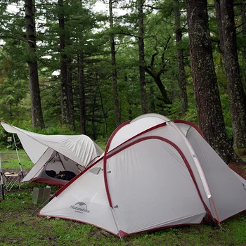 

NatureHike Hiby 4 Man Tent Outdoor 40D Nylon Silicone Ultralight Family Camping Tent NH