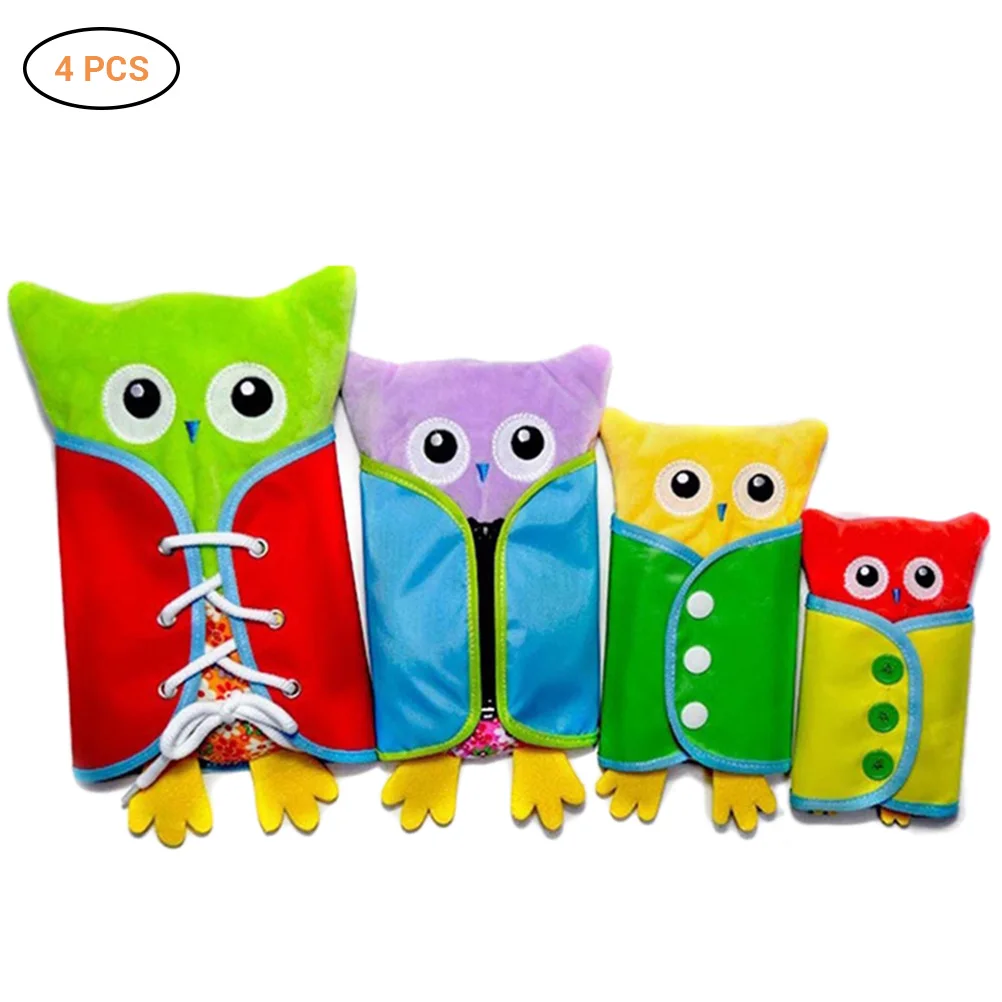 Hibou peluche habiller jouet précoce jouets éducatifs cadeau Pour bébé enfant