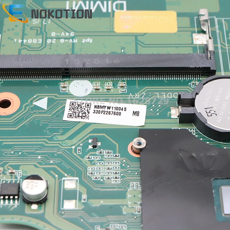 NOKOTION материнская плата для ноутбука acer aspire E5-532G NBMYW11004 NBMYW110045 DA0ZRVMB6D0 основная плата SE29E N3700 процессор DDR3L