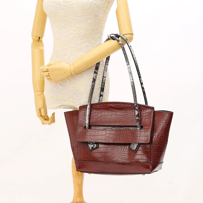 Bolsos Mujer Vintage Alligator Shoulder Bag For Women Luxury Handbags Women Bags Designer Female Chain Crossbody Bags Sac