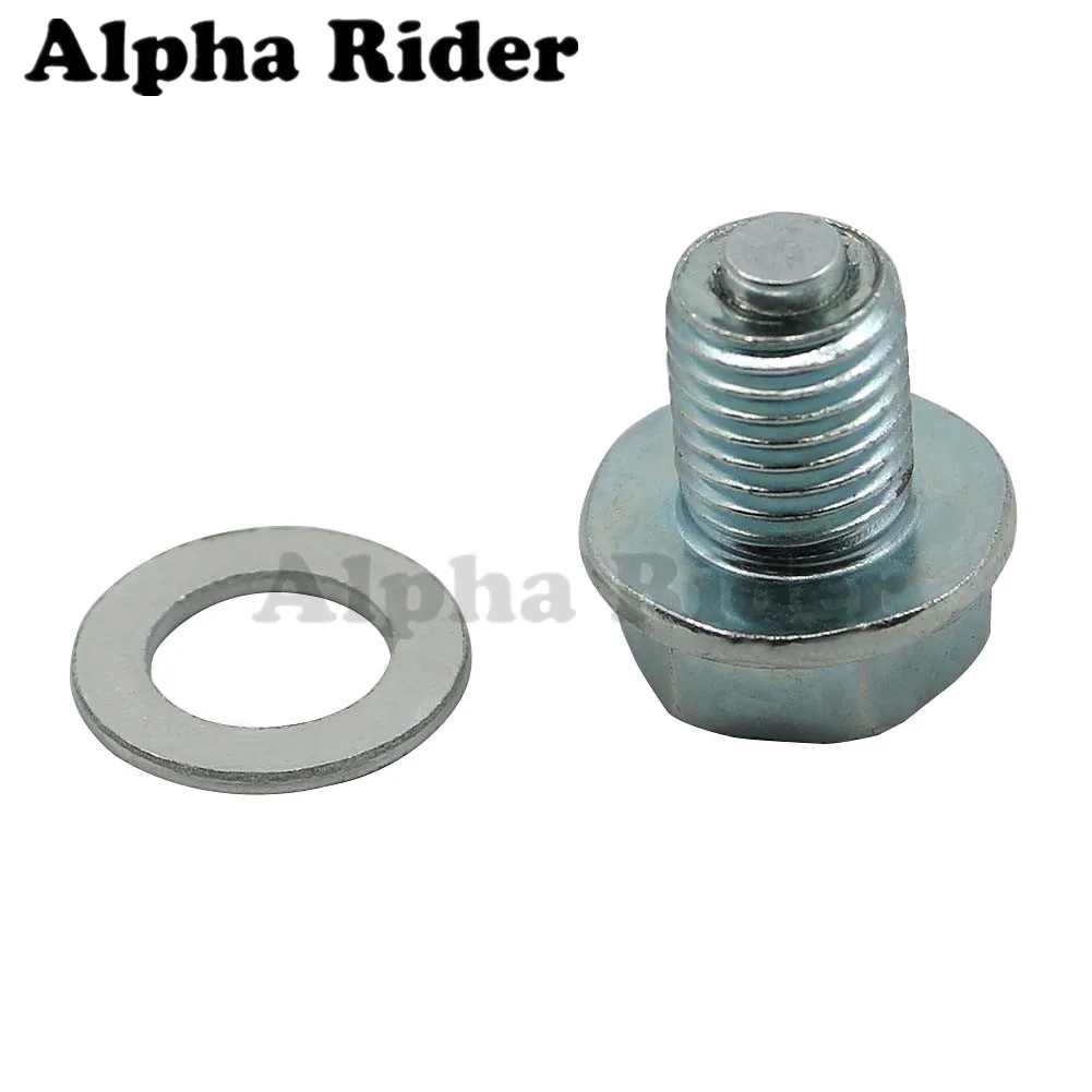 M12*1.5*13mm 92800-12000 Engine Crankcase Magnetic Oil Drain Plug Bolt Replaces For Honda ATC ATV Dirt Bike Street Bike Scooter motorcycle accessories